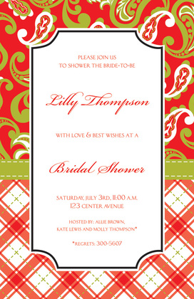 Mixed Preppy Classic Plaid Invitations