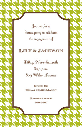 Classic Houndstooth Invitation