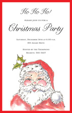 Traditional Red Santa's Suit Invitations