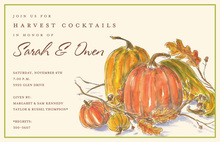 Autumn Harvest Topiary Invitation