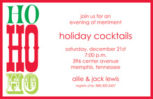 Trio Ho Ho Ho Invitations