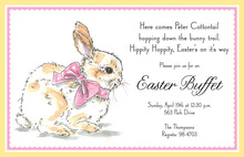 Peeking Cute Little Bunny Invitation