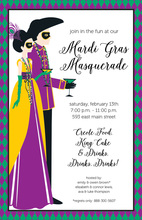 Bourbon St Couple Invitations