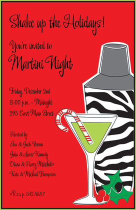 Wild Special Martini Invitation