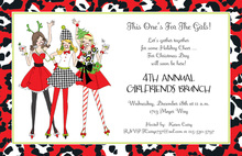 Cheer Holiday Ladies Invitation