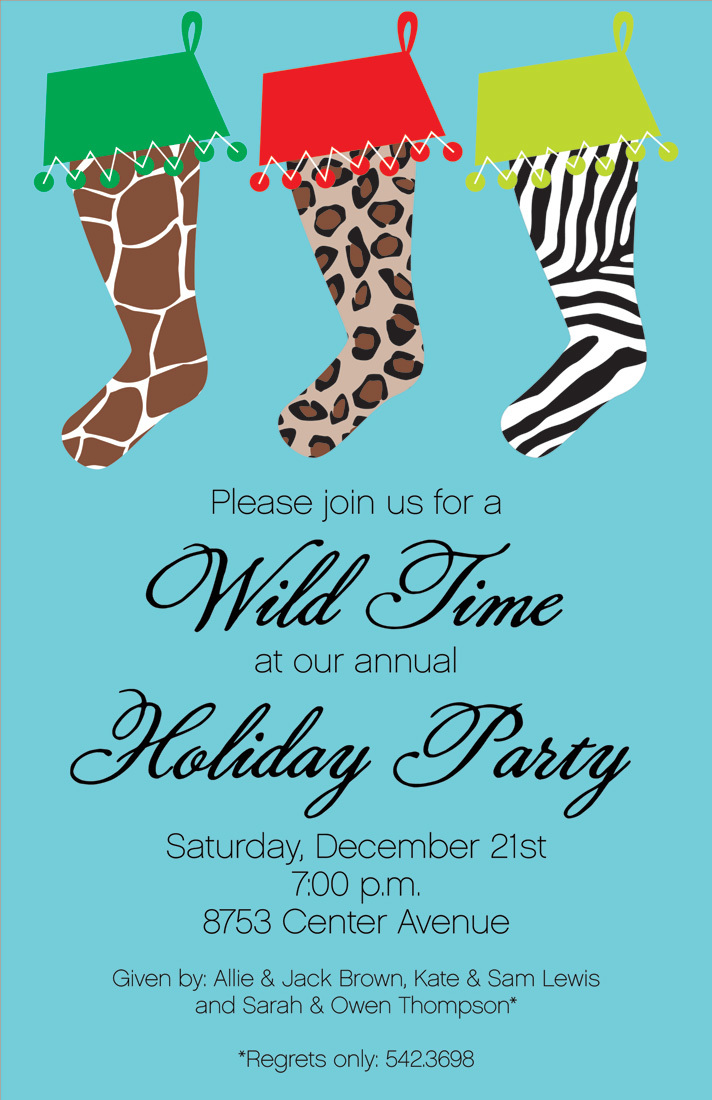 Wild Stockings Invitation