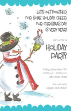 Snowman Cheer Invitation