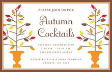 Vibrant Autumn Leaves Invitation