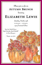 Sophisticated Fall Glory Border Invitation