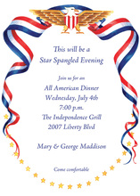 American Flag Arch Invitation