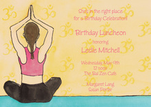 Traditional Peaceful Yoga Invitation