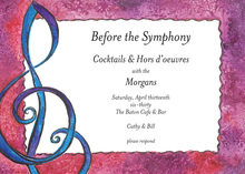 Jazz City Music Party Invitations