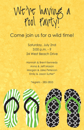 Discover Sandals Beach Invitations