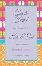 Flip-Flop Beach To Go Invitations