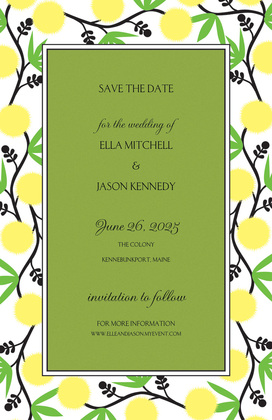 Garden Vines Party Invitations