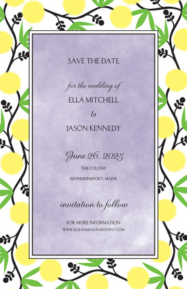 Garden Vines Party Invitations