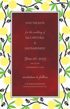 Elegant Vines Border Invitations