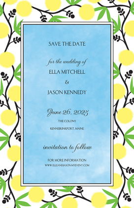 Modern Vines Botanical Invitations