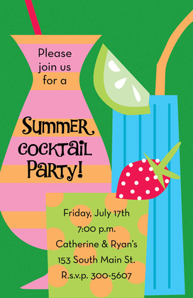 Fruity Drinks Invitation