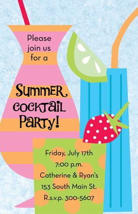 Fruity Drinks Invitation