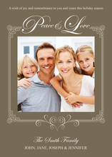 Exquisite Taupe Frame Photo Cards