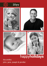 Simplify Modern Happy Holiday Photo Cards