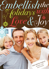 Embellish The Holidays Photo Cards