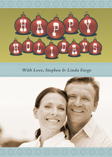 Happy Holidays Ornaments Photo Cards