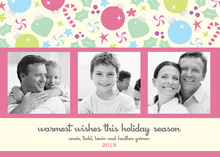 Holiday Sparkle Pattern Photo Cards
