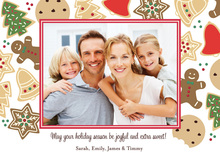 Elegant Christmas Cookies Design Photo Cards
