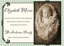 Vintage Flourish Cross Photo Cards