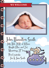 Sailor Baby Invitations