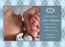 Soft Hearts Teal Save The Date Photo Cards