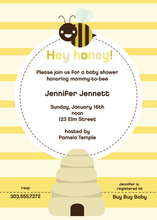 Honey Yellow Mom-to-bee Invitation