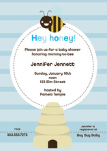 Baby Bee Shower Invitations