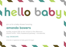 Oh Boy Envelope Style Baby Shower Invitation