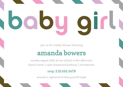 Fantastic Hello Baby Envelope Style Invitation