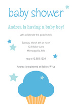 Star Cupcake Love Baby Shower Invitations