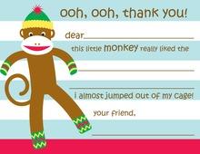 Monkey Do Kids Fill-in Thank You Cards
