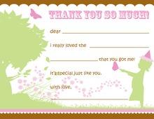 Very First in Pink Kids Fill-in Thank You Cards