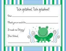 Party Frog Kids Fill-In Thank You Cards