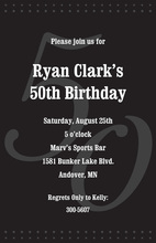 Chalkboard Surprise 50th Birthday Invitations