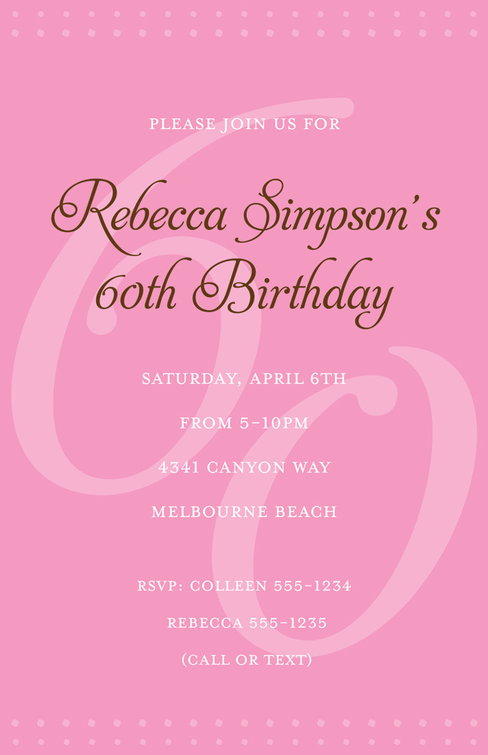60th-pink-milestone-birthday-invitations