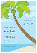 Classy Beach Shells Corner Invitations