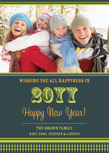 Bright Vintage New Year Photo Cards