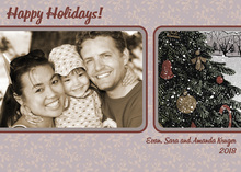Dual Frame Decorated Tree Photo Cards