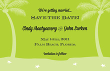 Palm Beach Square Tropical Invitations