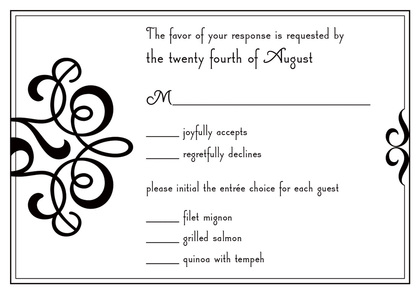 Truly Delicate Flourish Formal Party Invitations