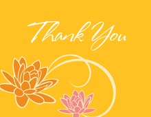 Bright Yellow Flowers Thank You Cards