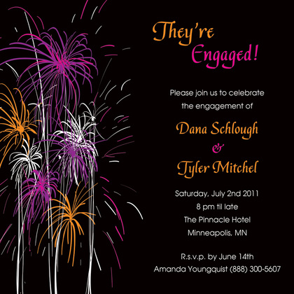 Responding With More Fireworks RSVP Cards